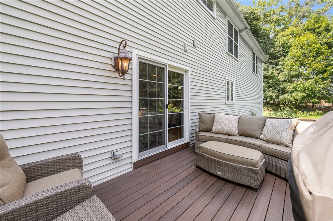 321 River Road Lincoln, RI 02865 - Photo 39 of 45 A rear deck is located off of the kitchen.