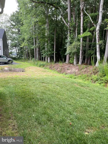 a flag is sitting in the middle of a park