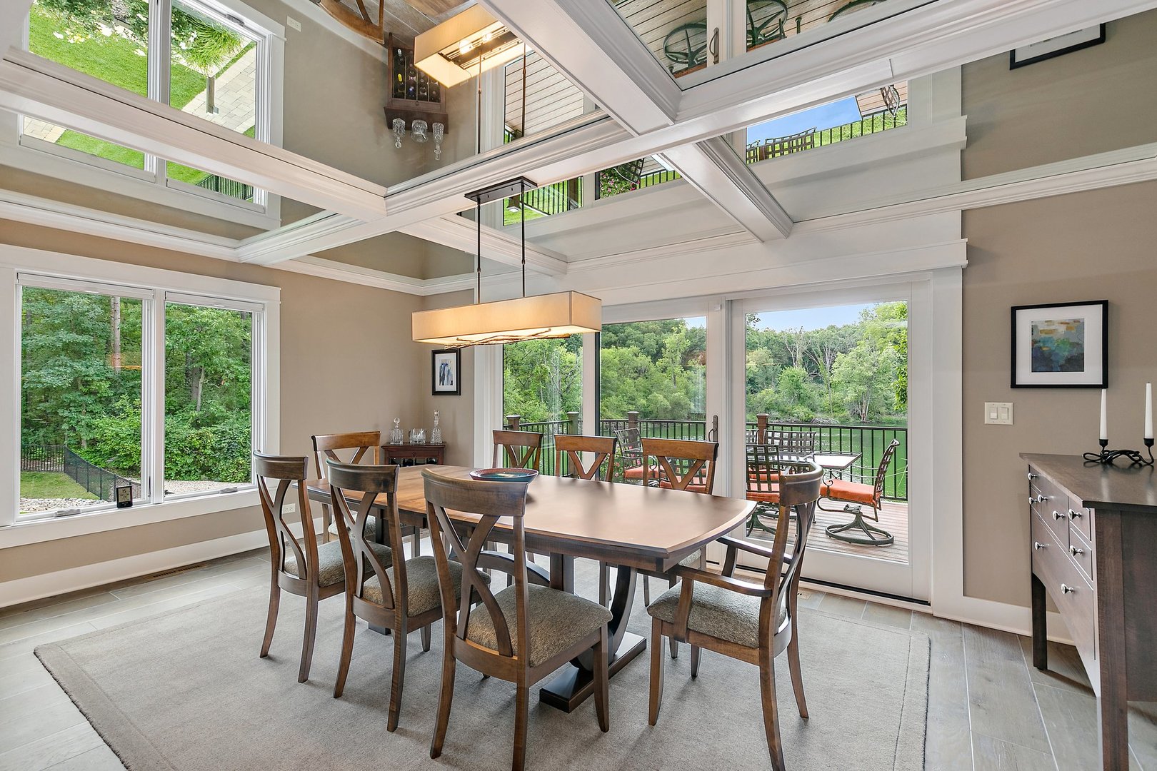 Undisclosed Address Woodstock, IL 60098 - Photo 20 of 40 a view of a dining room with furniture window and outside view