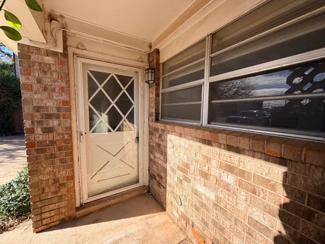 a view of front door