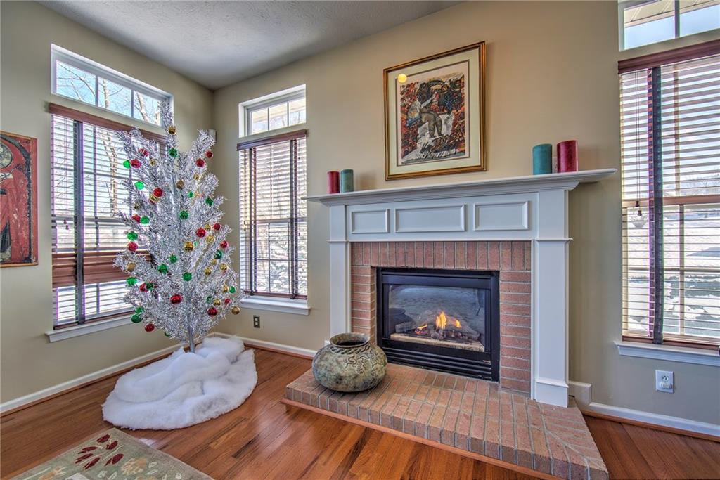 252 Field Club Circle McKees Rocks, PA 15136 - Photo 10 of 24 Gas log fireplace with lovely mantle facade...