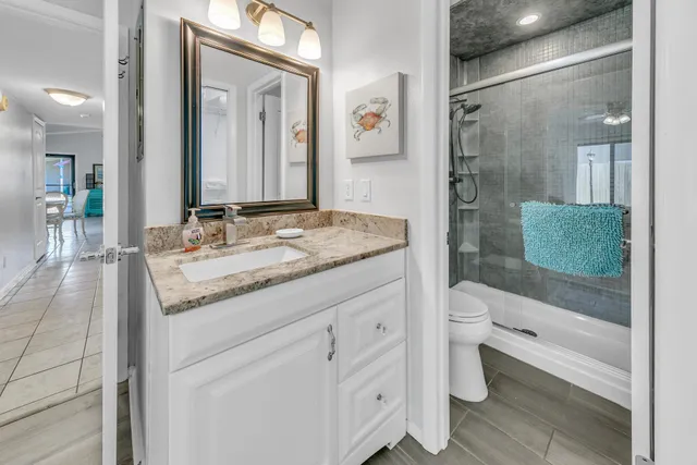 close up of hanging light and utility room