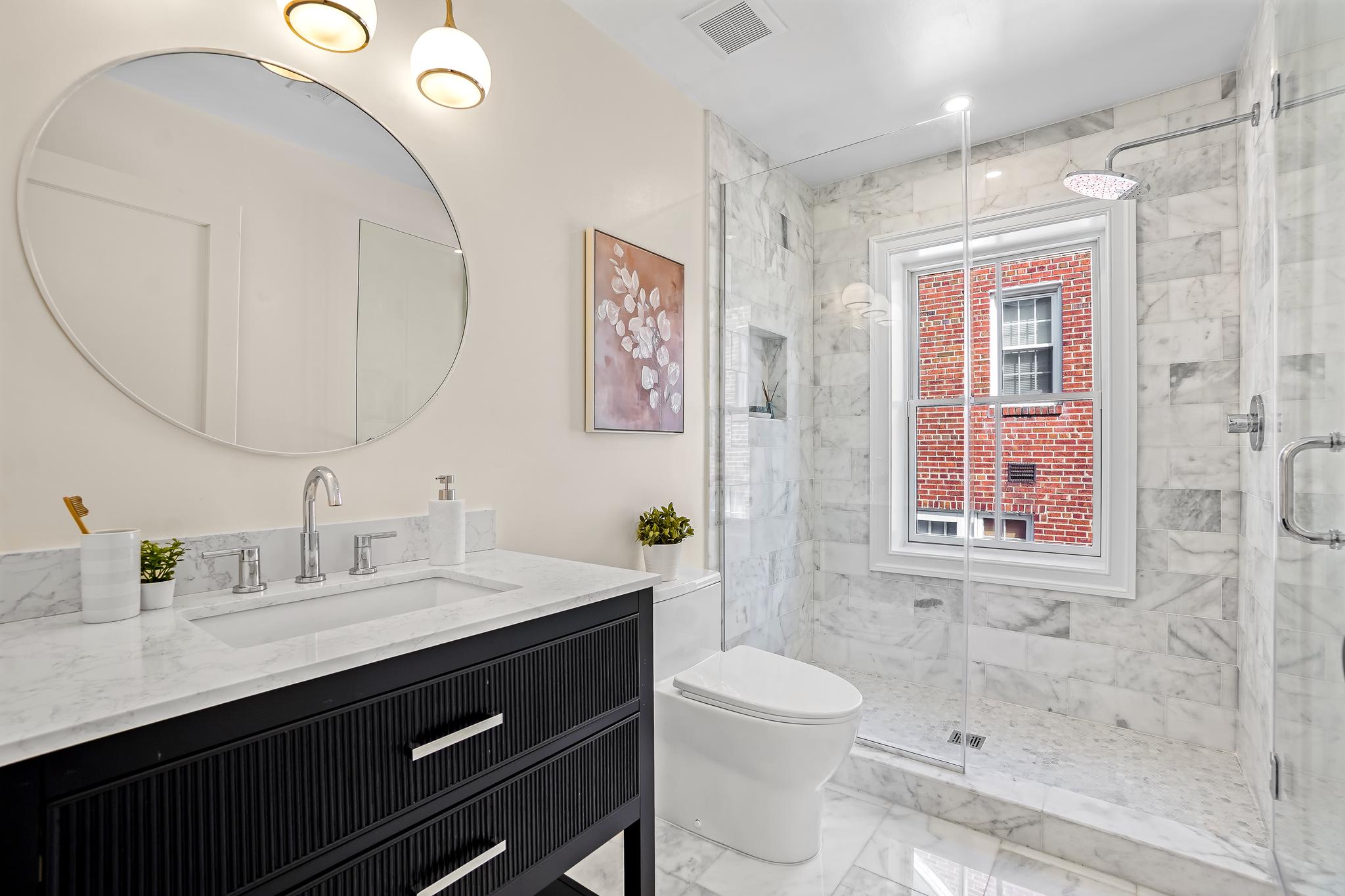 4317 Windom Place Northwest Washington, DC 20016 - Photo 30 of 50 Bath # 2 of 3.5 baths with vanity and shower!