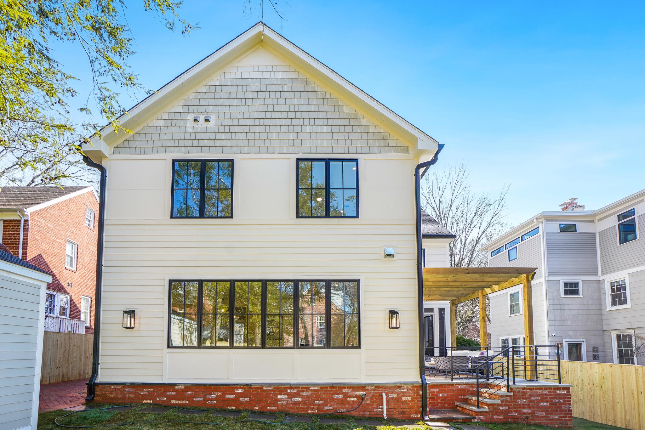 4317 Windom Place Northwest Washington, DC 20016 - Photo 45 of 50 New tall garage on left is accessed via alley!