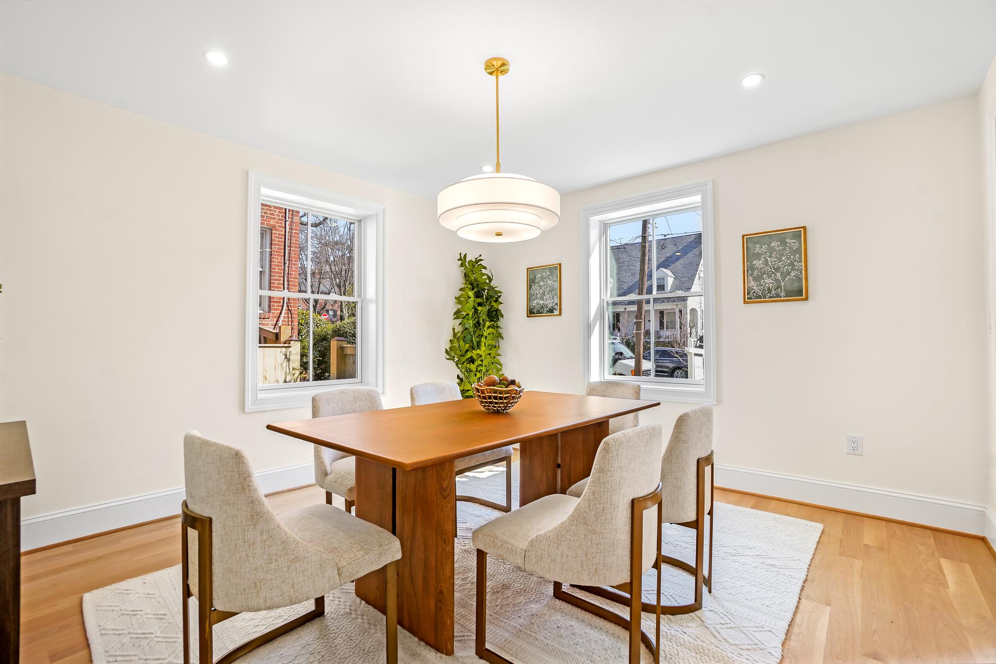4317 Windom Place Northwest Washington, DC 20016 - Photo 9 of 50 Formal dining room just off entrance foyer!