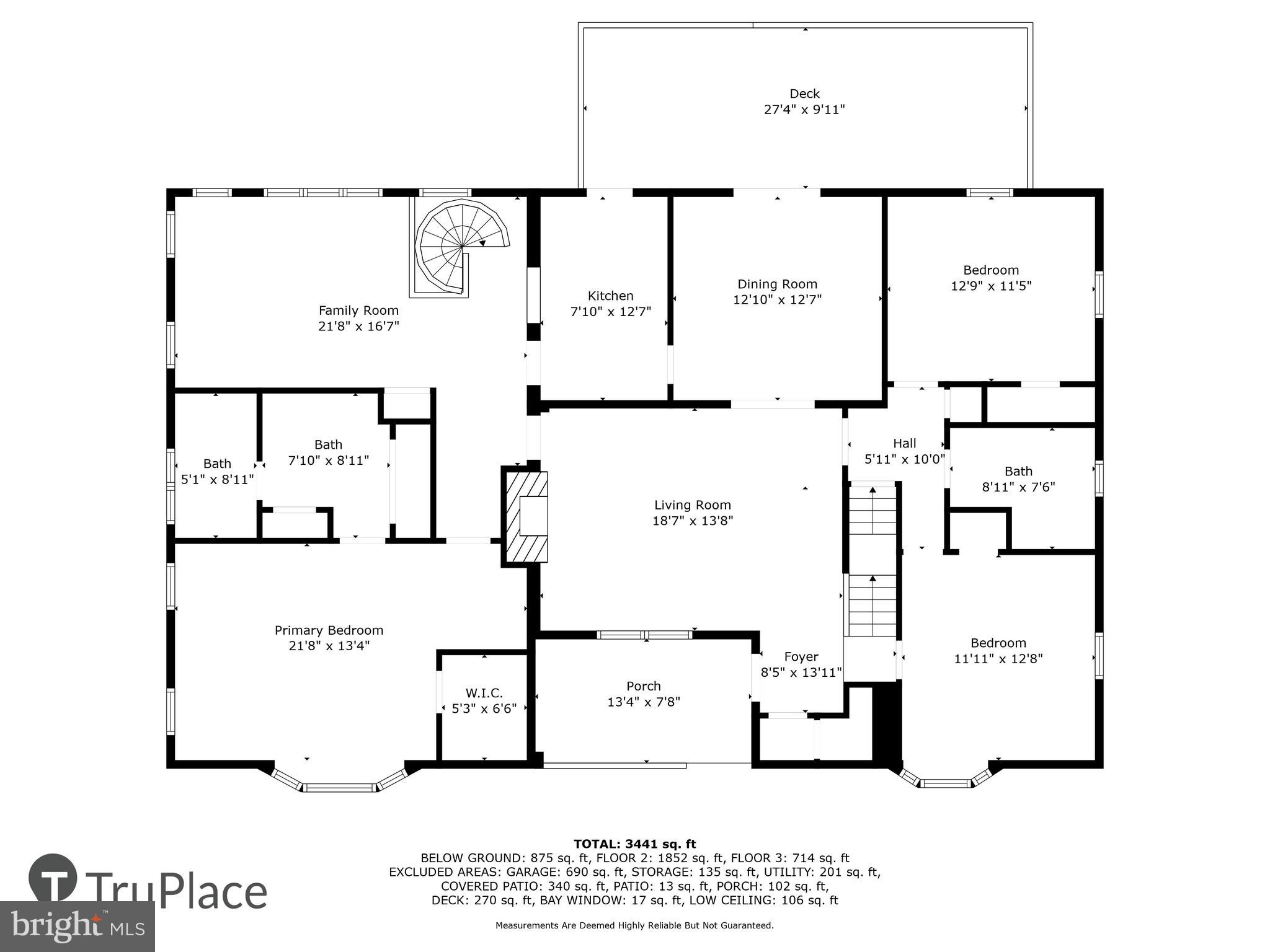 1750 Overlook Drive Silver Spring, MD 20903 - Photo 83 of 86 Main Level Floor Plan