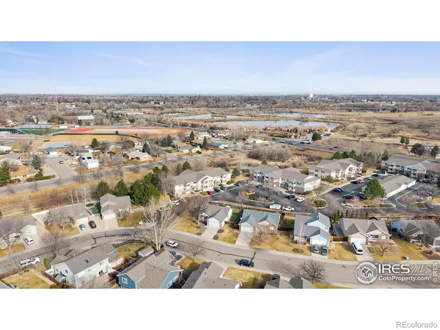 an aerial view of a city