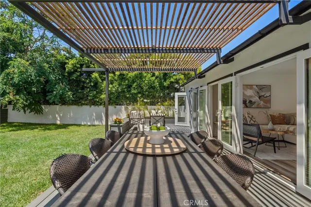 a backyard of a house