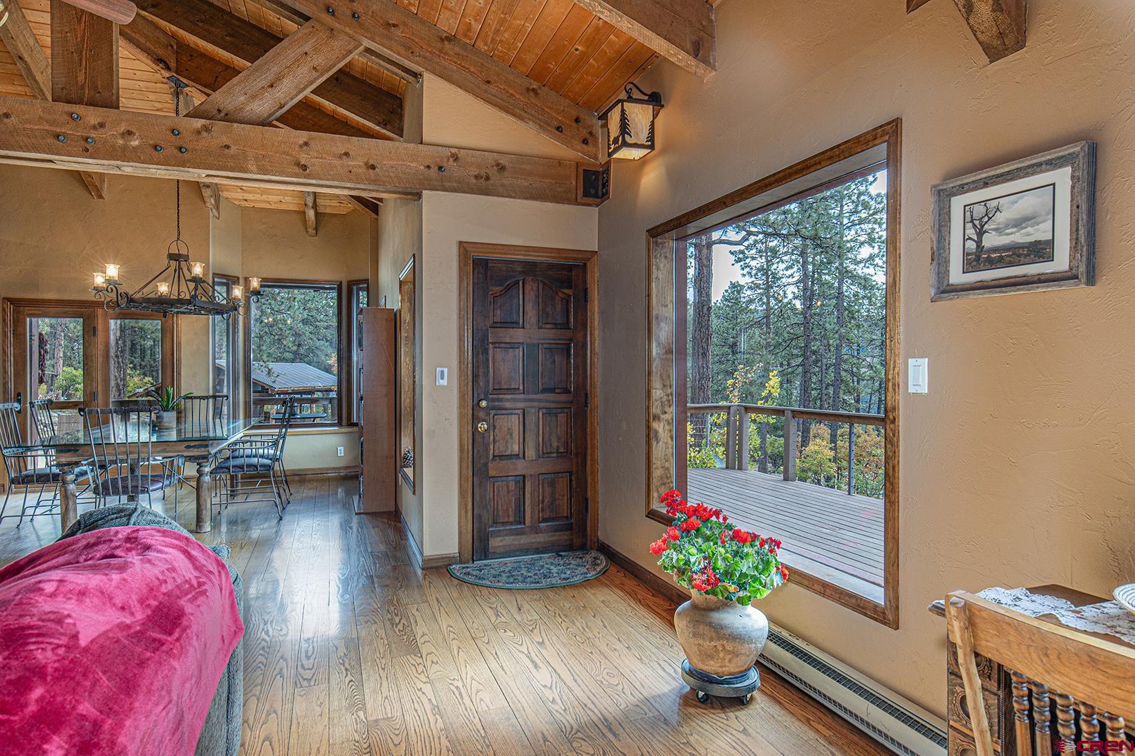 375 Nusbaum Road Durango, CO 81301 - Photo 15 of 33 a lobby with furniture and a potted plant
