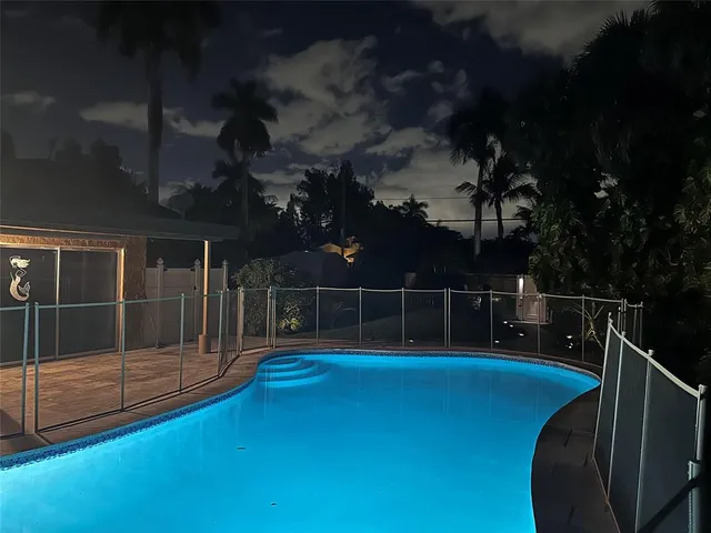 a room with pool table