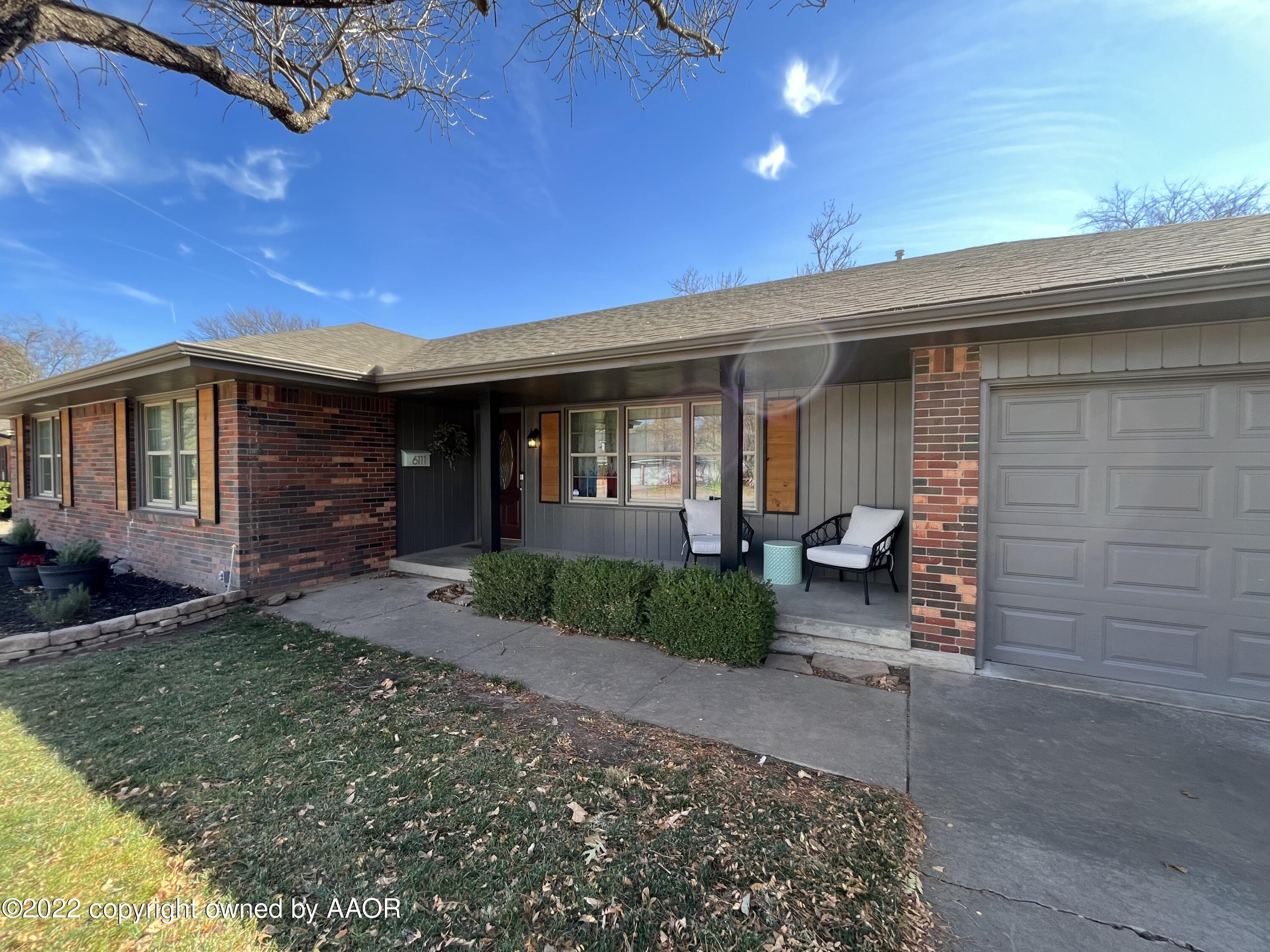 6111 Calumet Road Amarillo, TX 79106 - Photo 1 of 34 a view of a house with backyard and porch