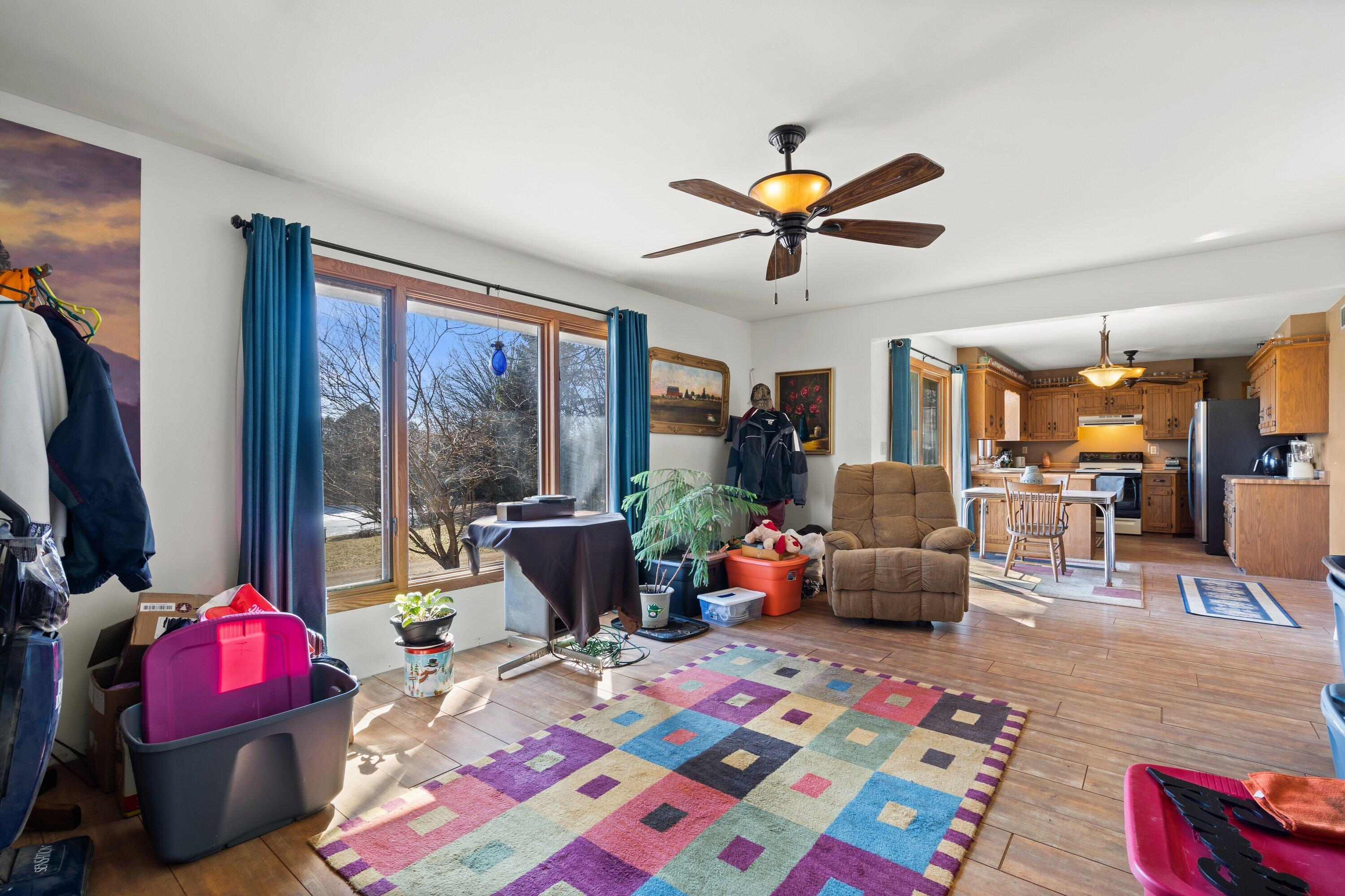 9545 County Highway Kewaskum, WI 53040 - Photo 11 of 34 Living room view