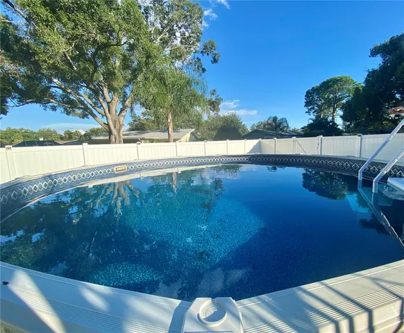 a view of an outdoor space and deck