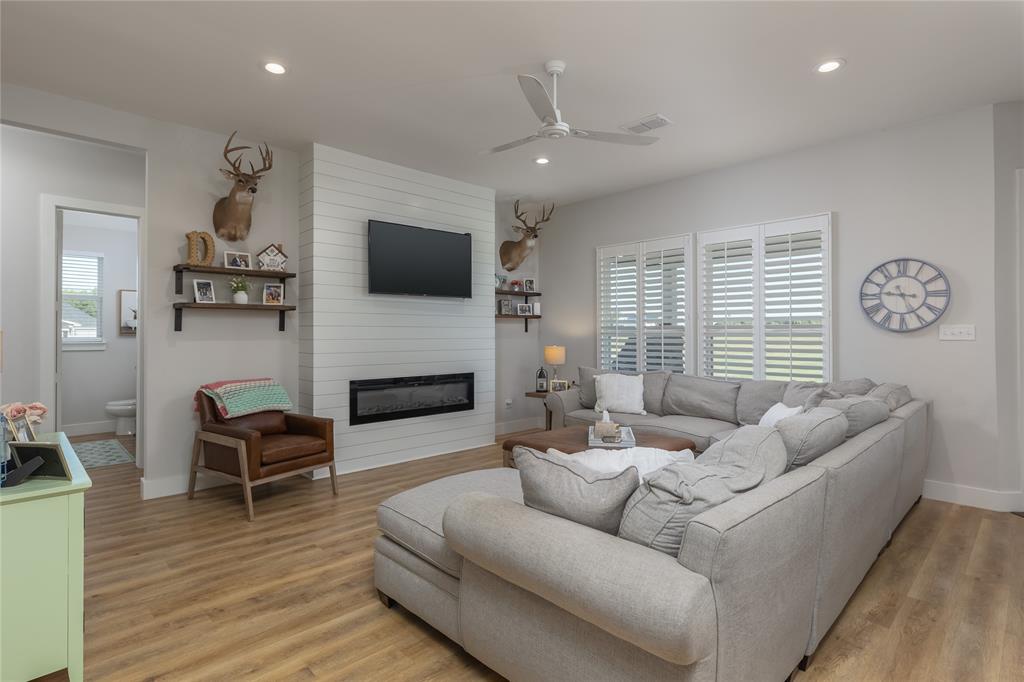 152 Katy Ranch Drive Weatherford, TX 76085 - Photo 12 of 39 Shiplap Fireplace