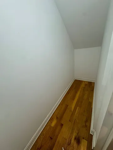 a small space with wooden floor