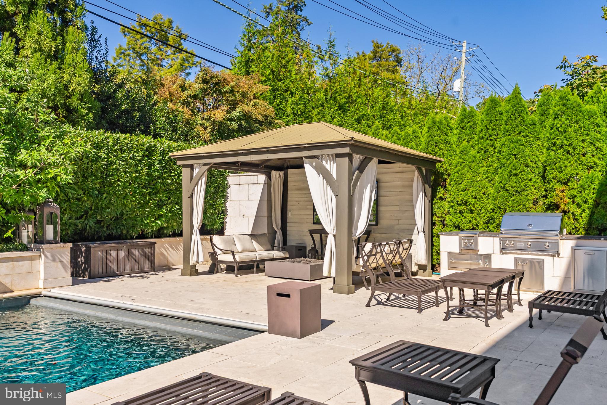 2107 Foxhall Road Northwest Washington, DC 20007 - Photo 22 of 64 Poolside Cabana