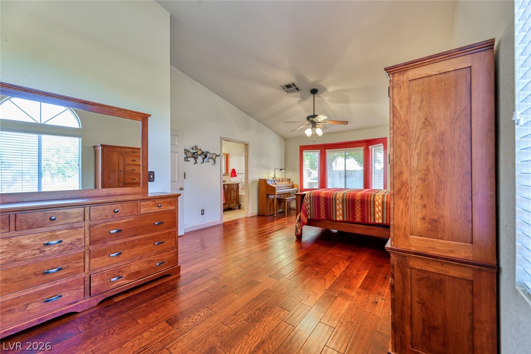 2001 Appaloosa Road Henderson, NV 89002 - Photo 31 of 44 This spacious bedroom offers gleaming hardwood floors and abundant natural light.