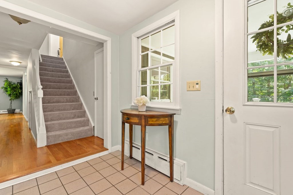 7 Flagg Road Acton, MA 01720 - Photo 8 of 39 a view of an entryway with wooden floor and a front door