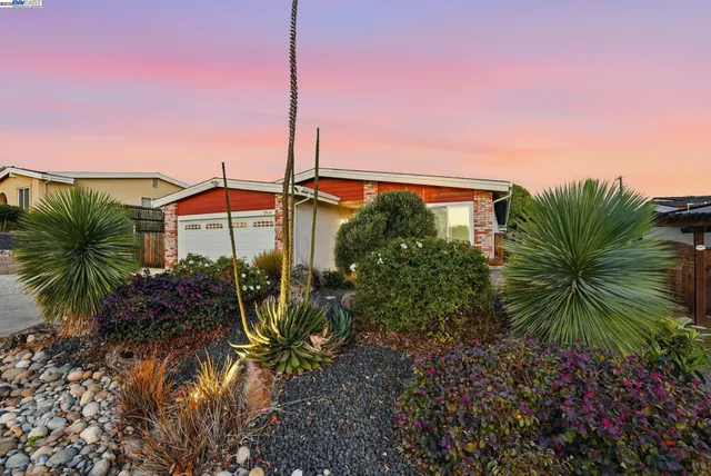 a house view with a garden space