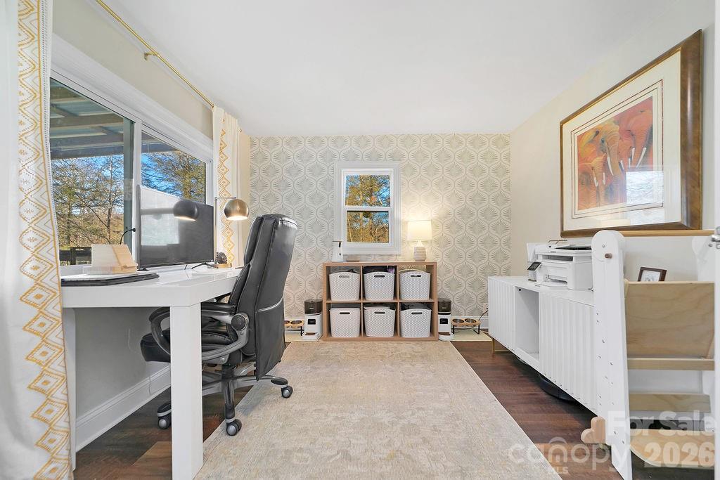 50 Illahee Point Brevard, NC 28712 - Photo 21 of 37 a view of a workspace with furniture and a window