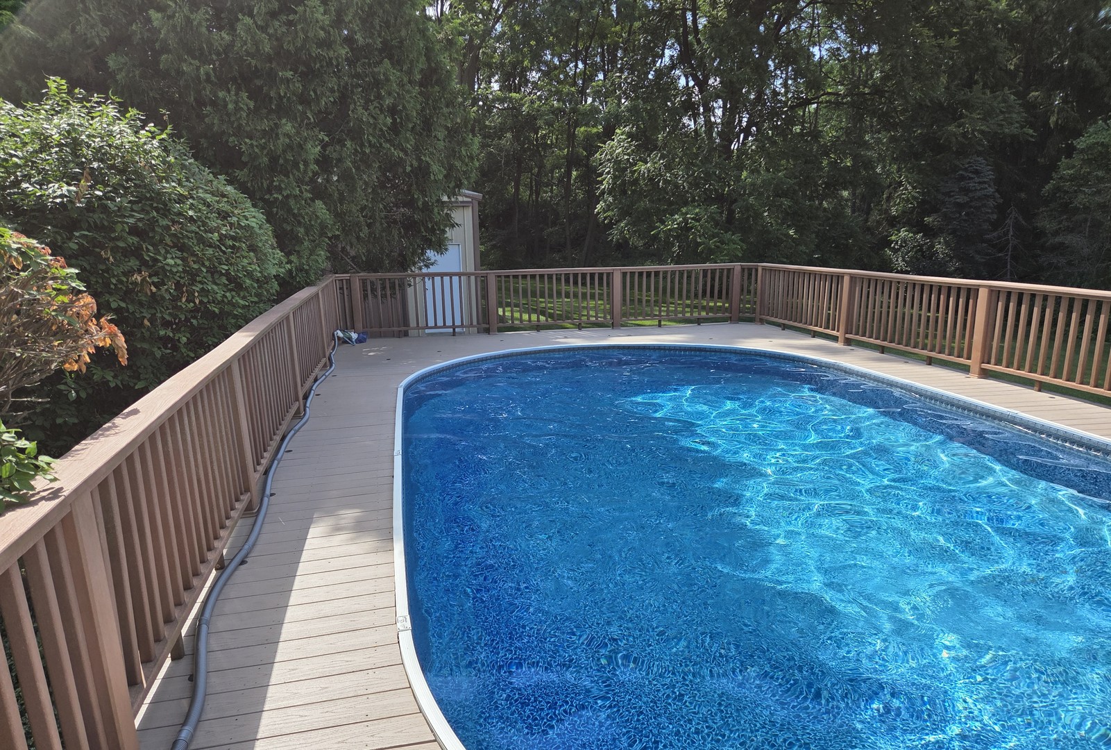 4507 Hanover Drive Crystal Lake, IL 60012 - Photo 42 of 63 a view of balcony with wooden floor and fence
