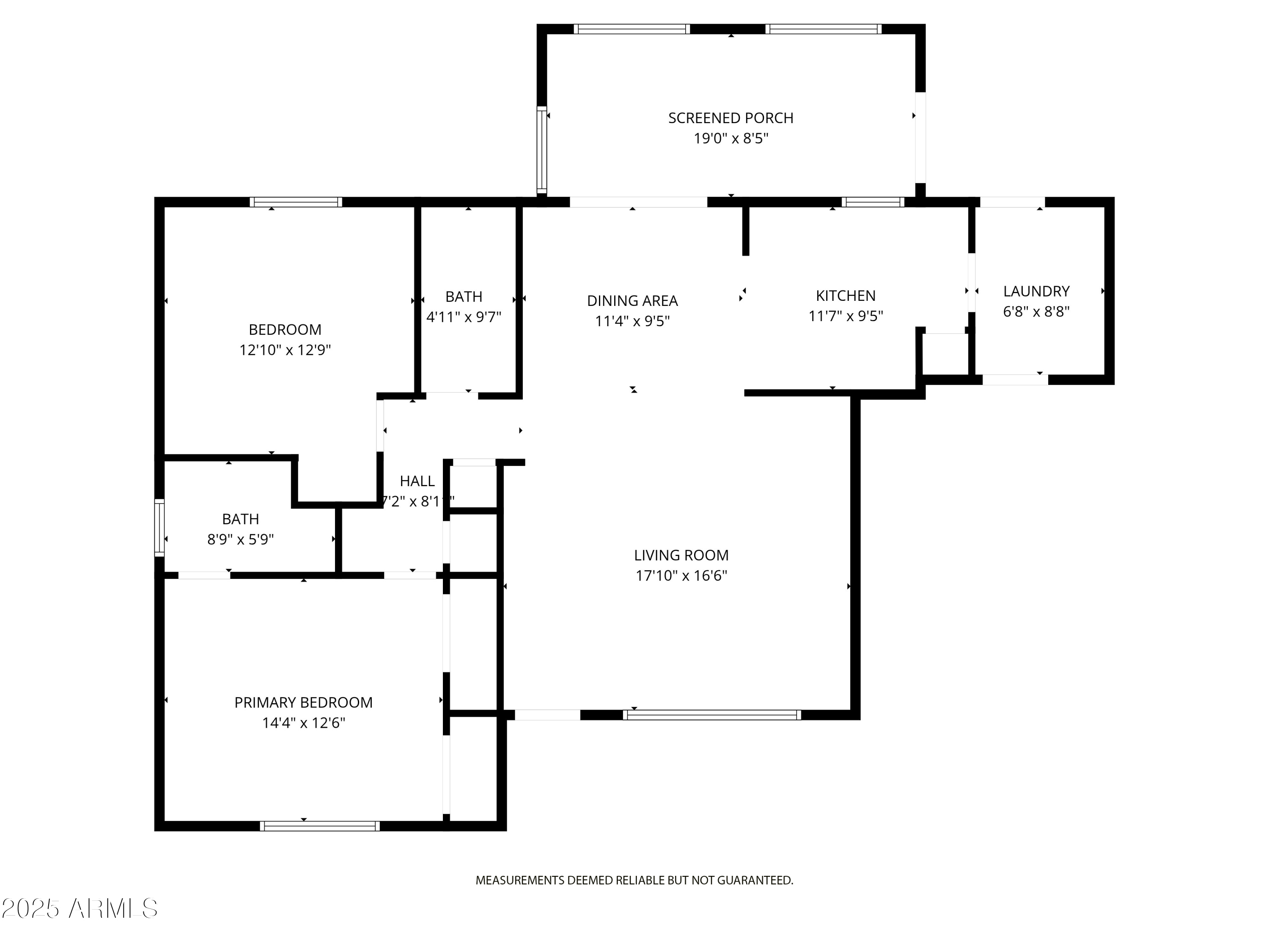 443 South Reseda Mesa, AZ 85206 - Photo 26 of 26 a picture of a floor plan