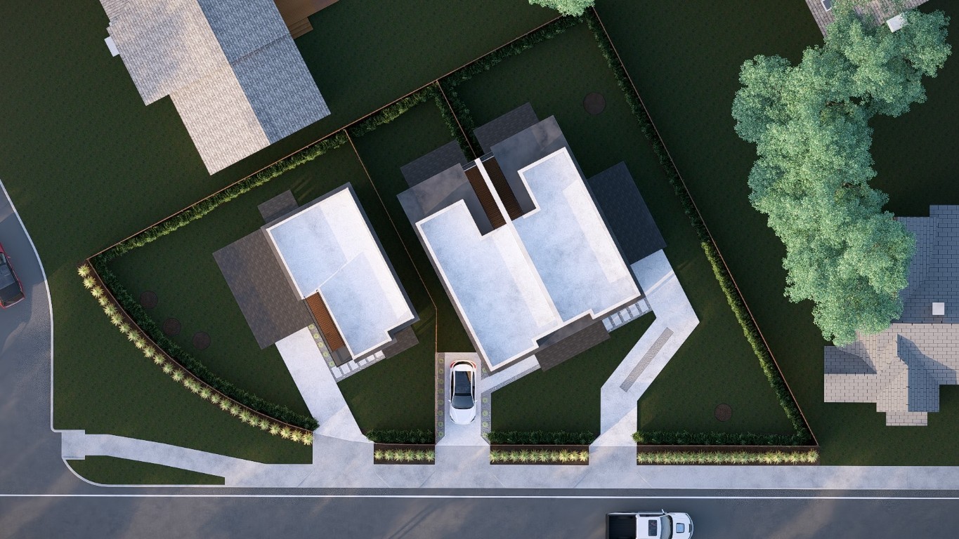 1813 East 38th 1/2 Street, Unit 2 Austin, TX 78722 - Photo 23 of 24 an aerial view of a house