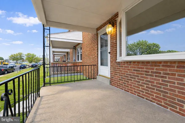 a view of a balcony