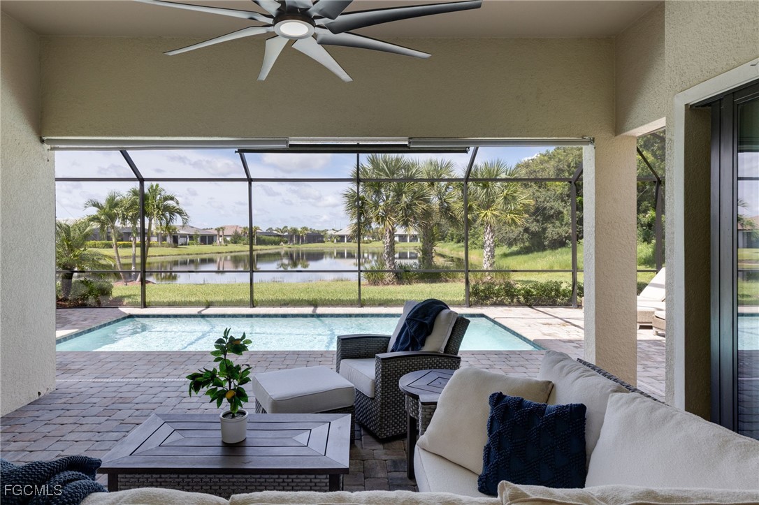 2937 Sagittaria Lane Alva, FL 33920 - Photo 3 of 50 a view of a floor to ceiling window and wooden floor