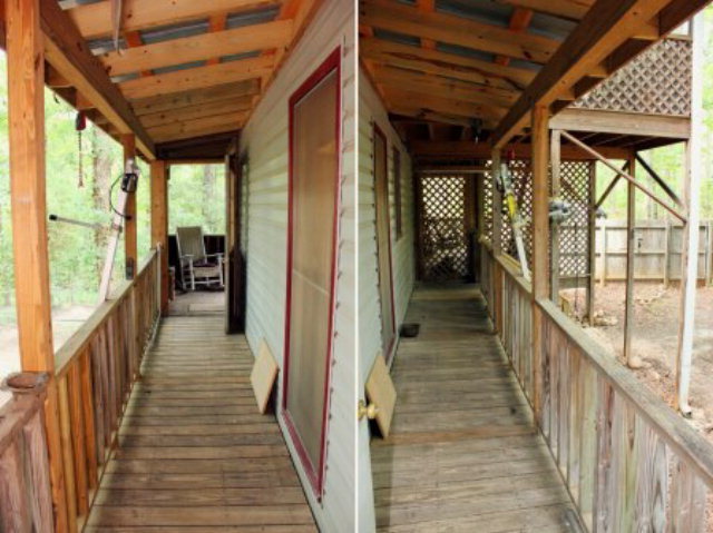 85 Woods Road Juliette, GA 31046 - Photo 19 of 36 a view of a porch with wooden floor and stairs