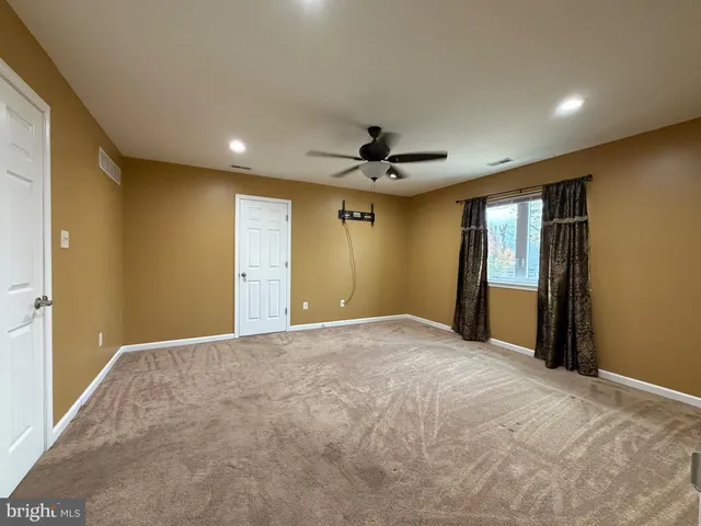a view of a livingroom with a chandelier