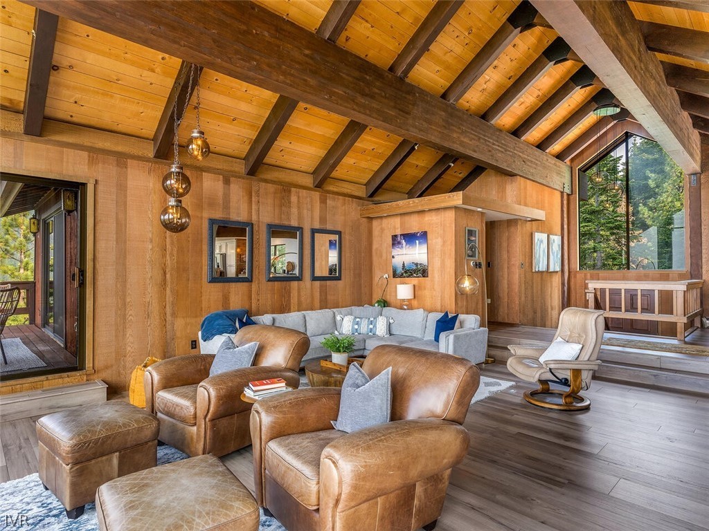 751 Champagne Road Incline Village, NV 89451 - Photo 3 of 30 a living room with furniture and wooden floors