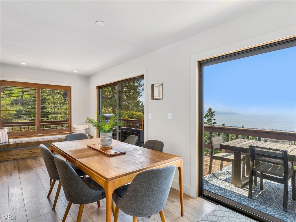 751 Champagne Road Incline Village, NV 89451 - Photo 8 of 30 a view of a dining room with furniture window and outside view