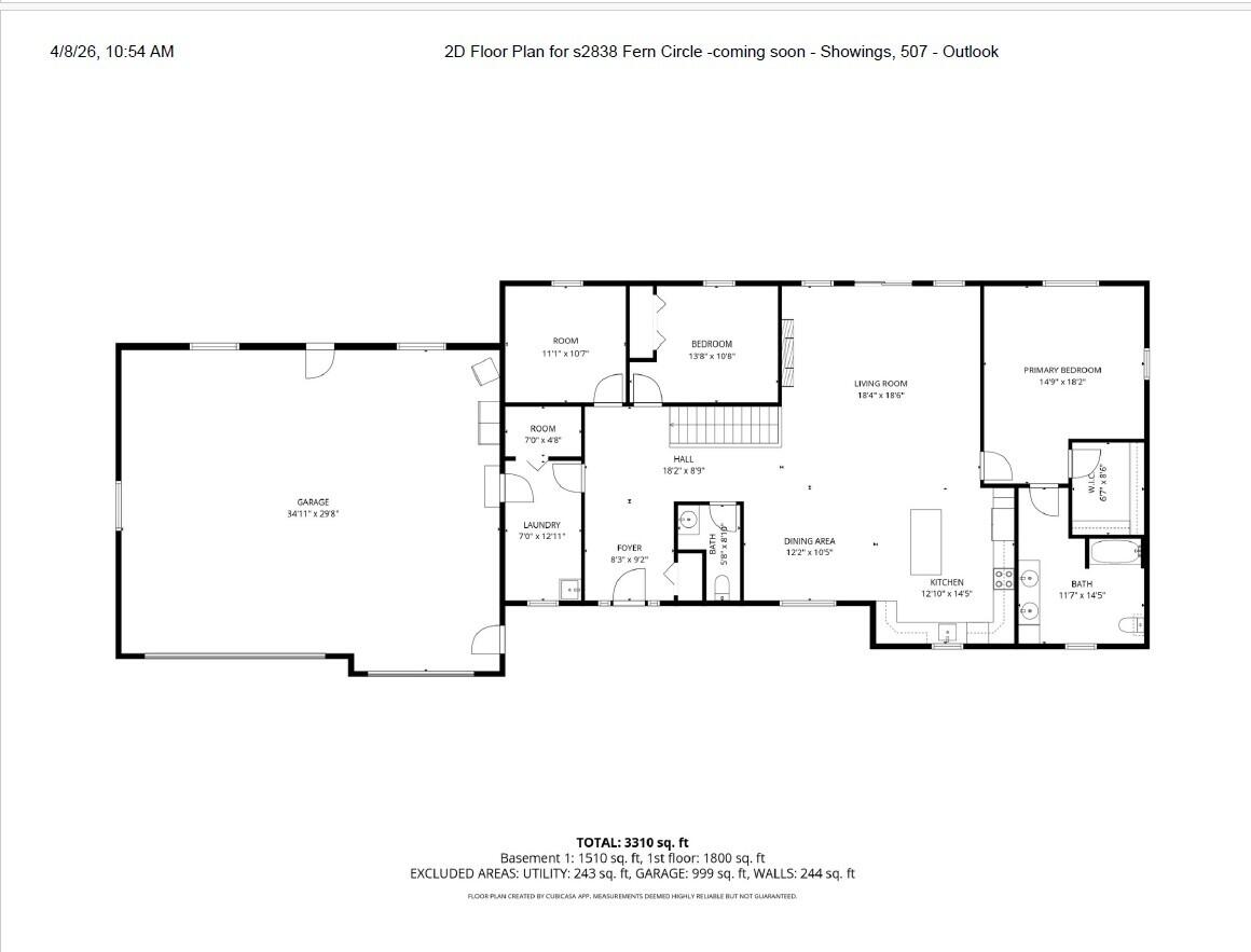 S2838 Fern Circle Milton, WI 54629 - Photo 55 of 55 Floor Plan - Page 2