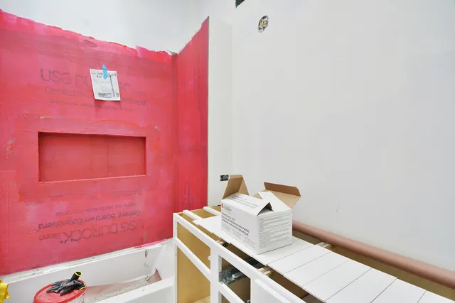 a bathroom with a sink and a bathtub