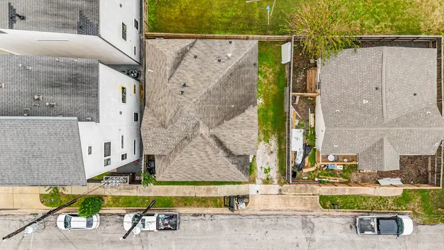 a view of a city with tall buildings