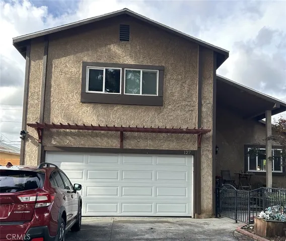 a front view of a house