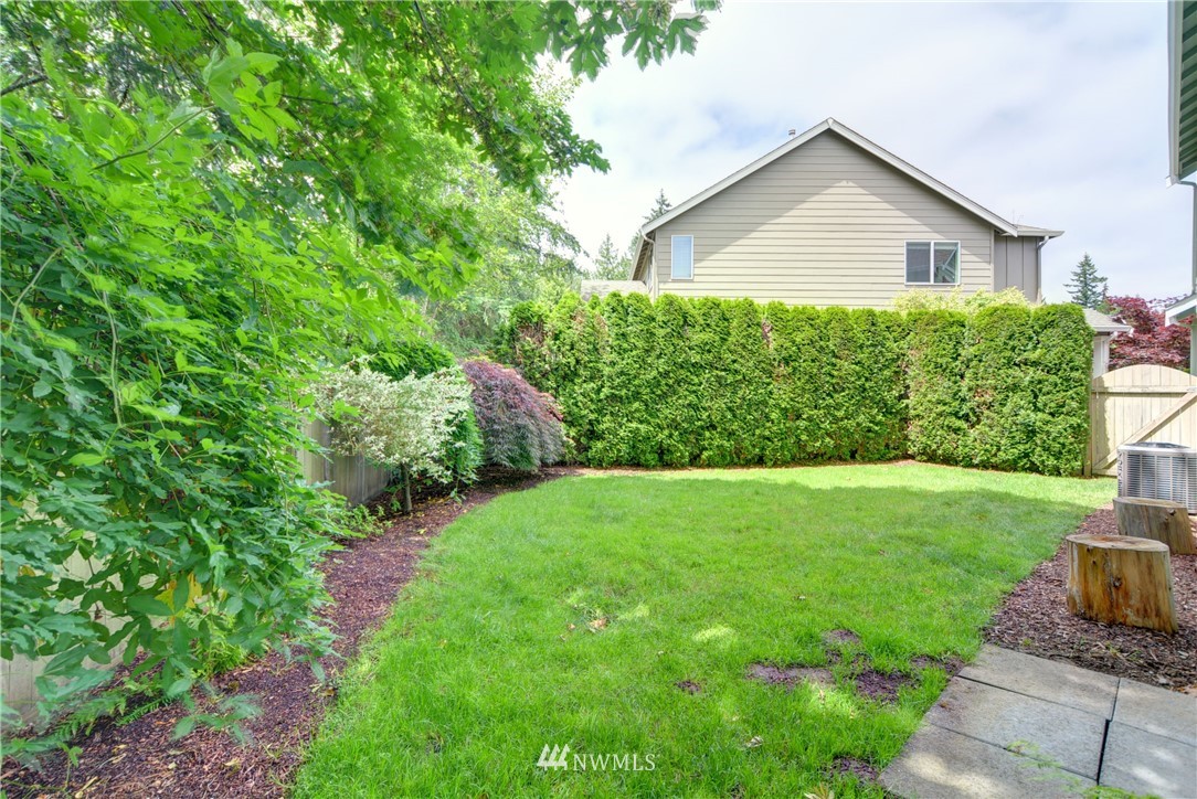 16229 35th Park Southeast Bothell, WA 98012 - Photo 22 of 23 a view of a large garden with plants and large trees