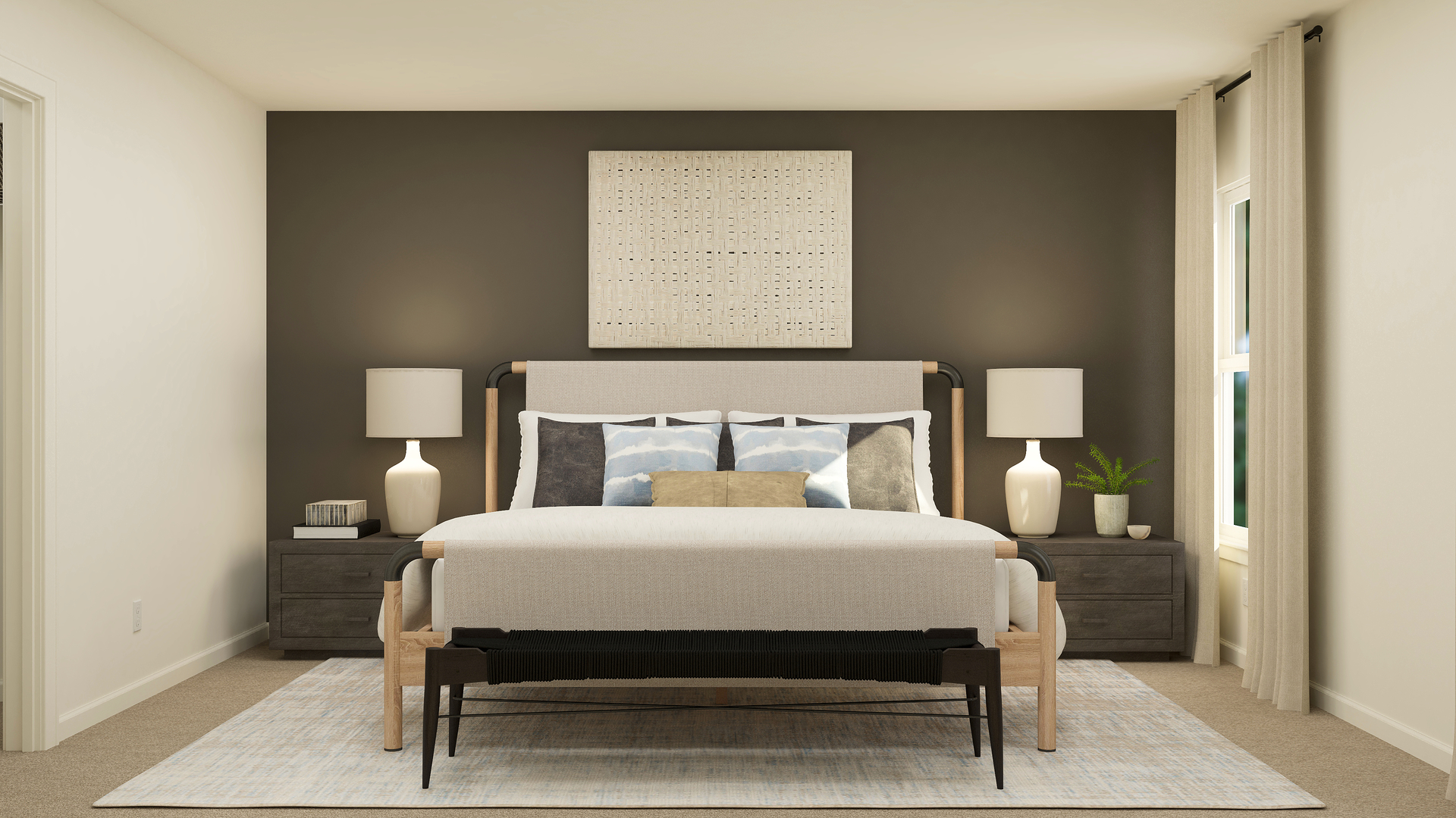 1630 Rolling Pass Beecher, IL 60401 - Photo 10 of 22 a bedroom with a bed and wooden floor