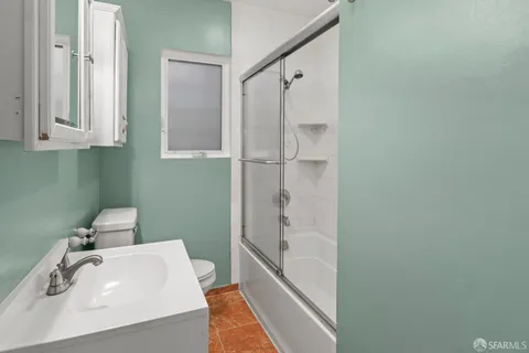 a bathroom with a sink and a tub
