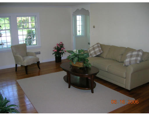 116 Roundwood Road Newton, MA 02464 - Photo 8 of 16 a living room with furniture and a potted plant