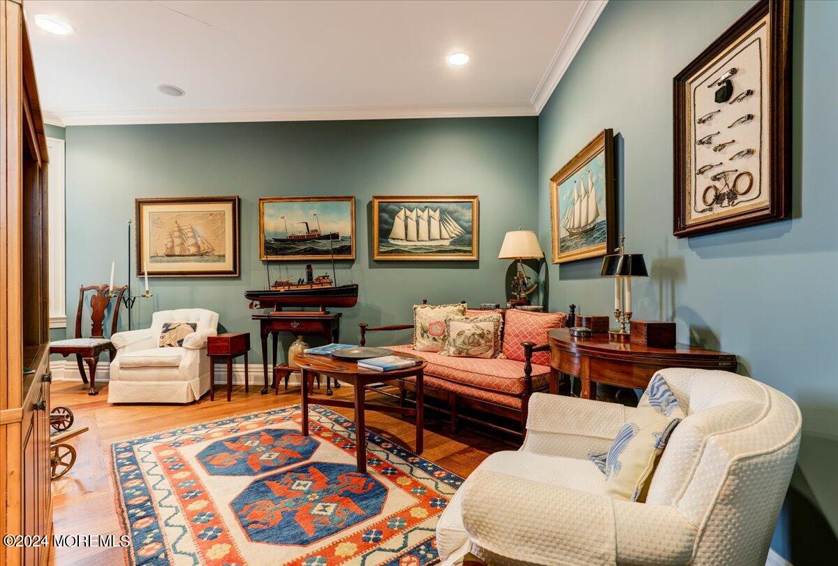225 Channel Lane Mantoloking, NJ 08738 - Photo 25 of 85 a living room with furniture and painting on the wall