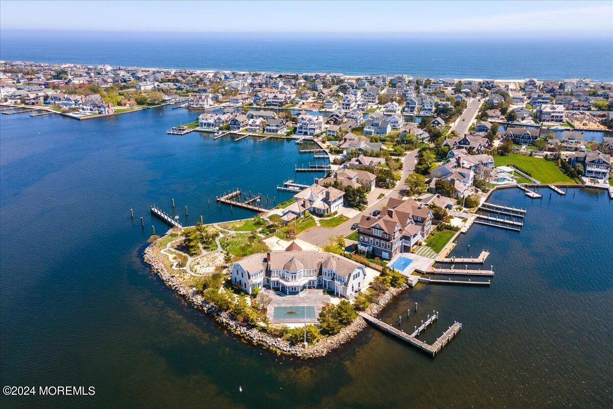 225 Channel Lane Mantoloking, NJ 08738 - Photo 80 of 85 an aerial view of a house with a ocean view
