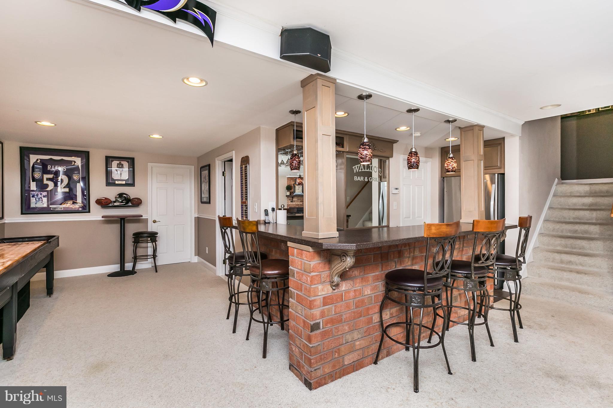 4704 White Marsh Road Baltimore, MD 21237 - Photo 45 of 60 Lower level rec room / family room with bar.