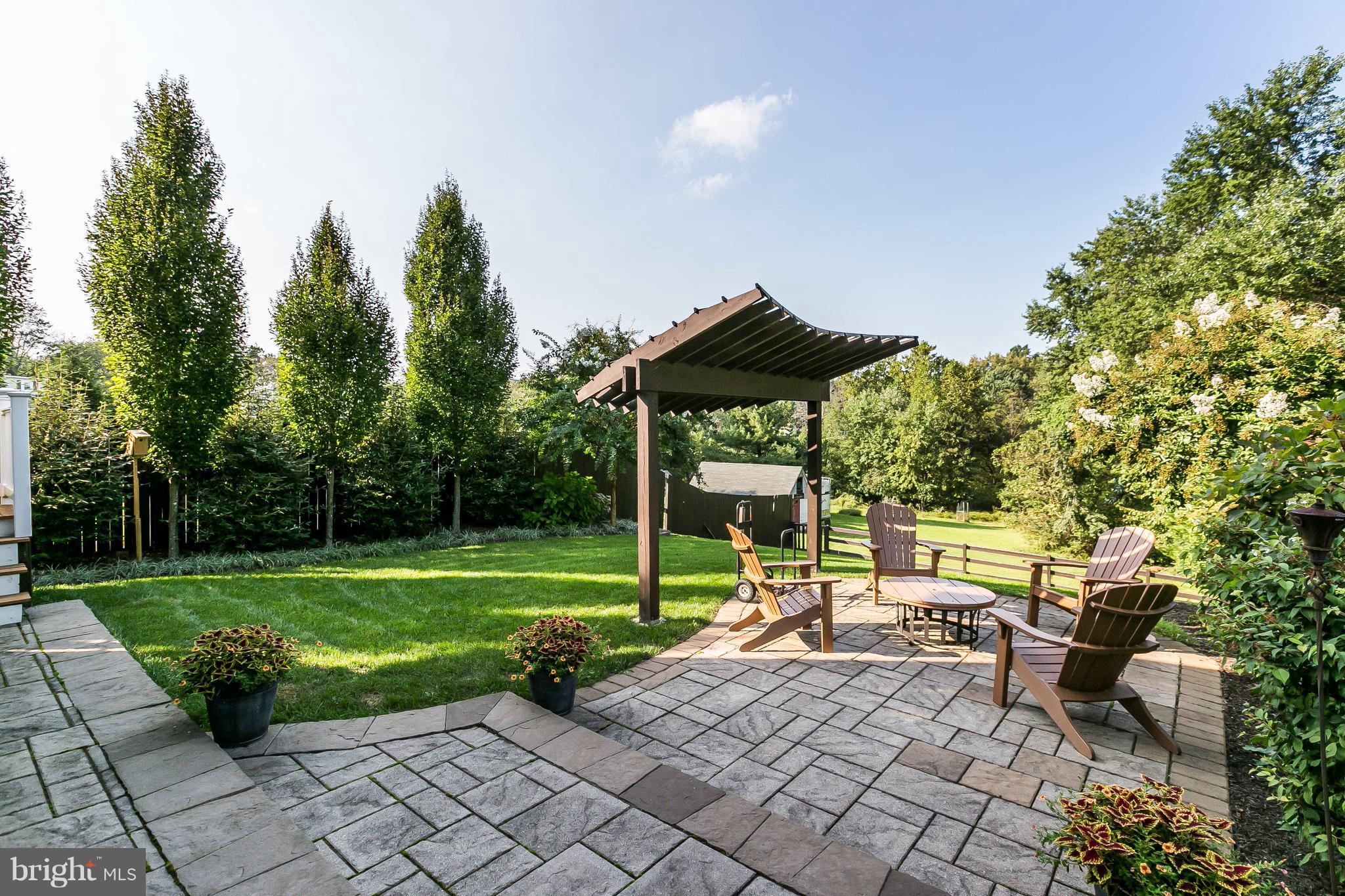4704 White Marsh Road Baltimore, MD 21237 - Photo 54 of 60 Rear yard w/ paver patio and custom pergola