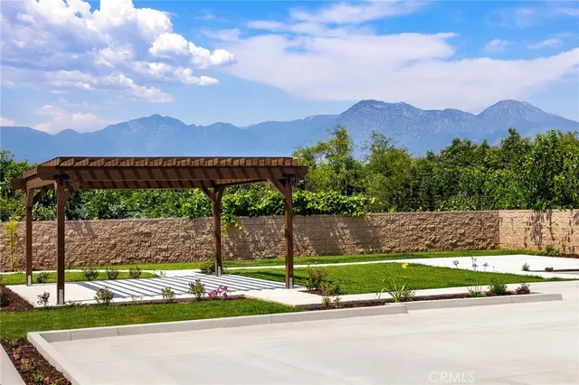 a view of city and mountain
