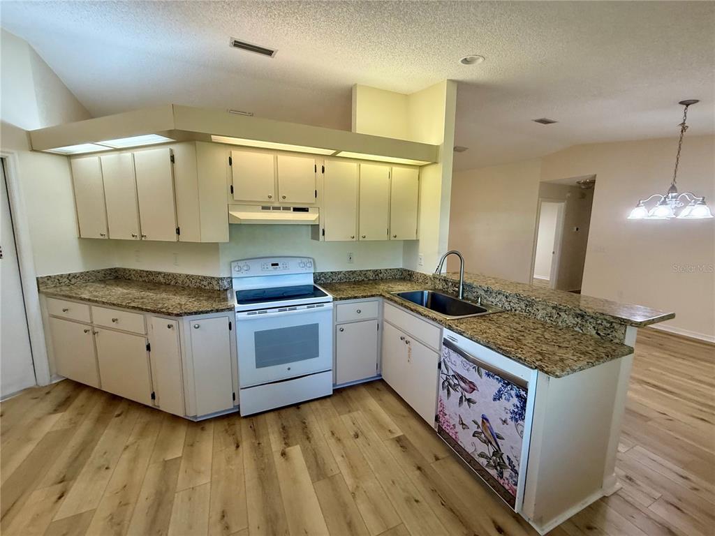 8287 Southwest 116th Street Ocala, FL 34481 - Photo 10 of 40 a kitchen with stainless steel appliances granite countertop a stove and a sink