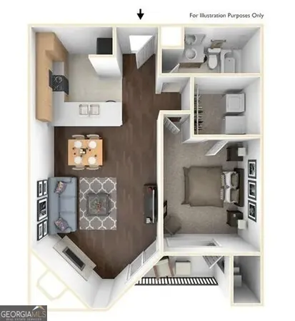$1,229 | 1401 West Paces Ferry Road Northwest, Unit 5105, Atlanta, GA 30327