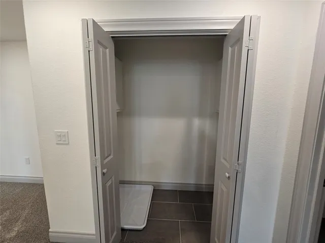 a close view of closet