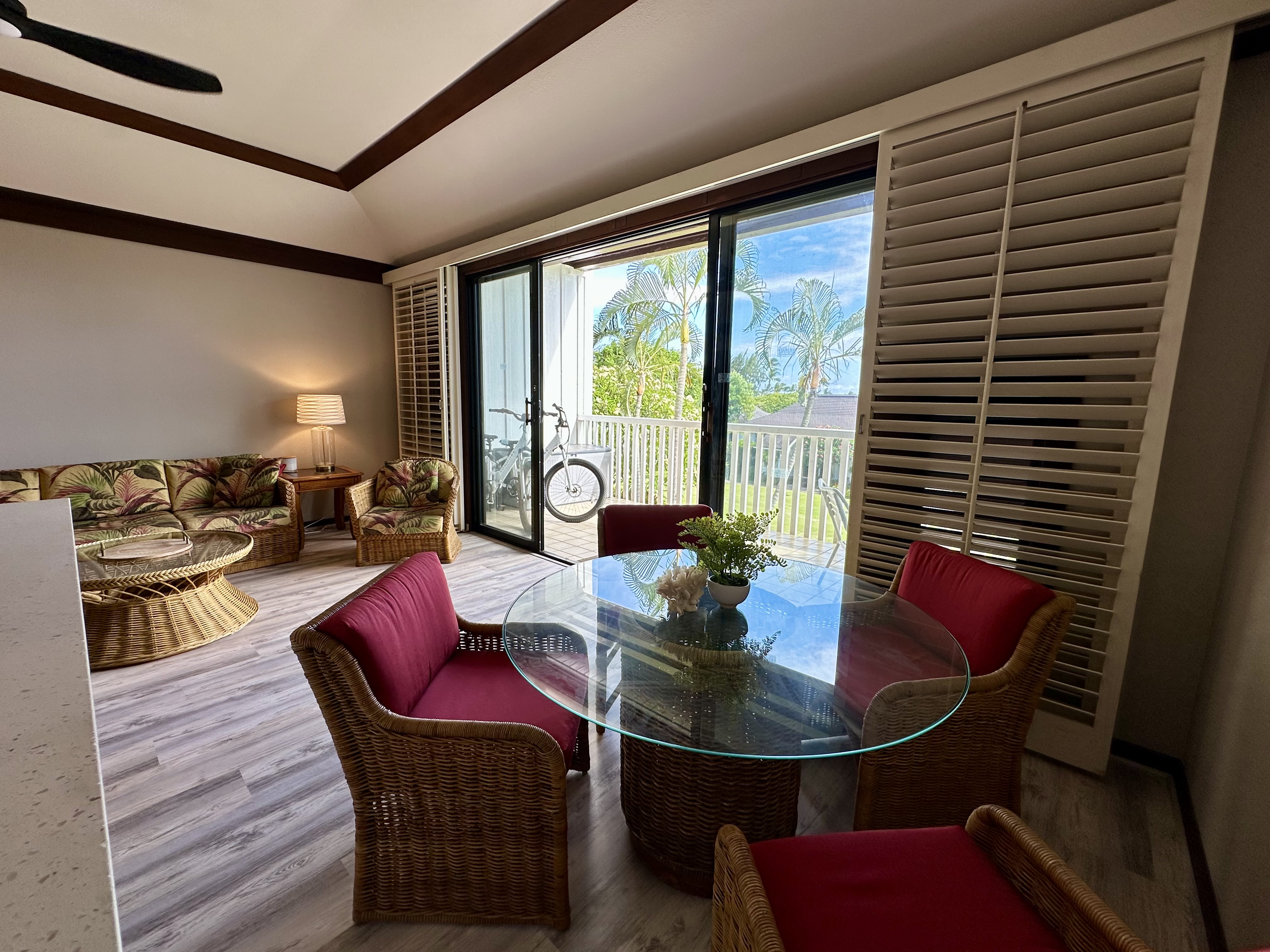 2253 Poipu Road, Unit 91 Koloa, HI 96756 - Photo 2 of 14 a view of a dining room with furniture and a potted plant